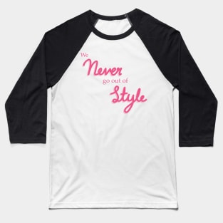 Style Lyrics Pink Baseball T-Shirt